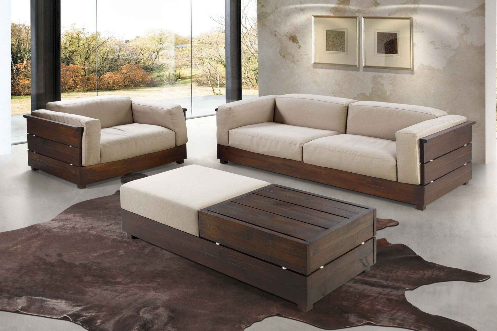Modern Wooden Sofa Designs